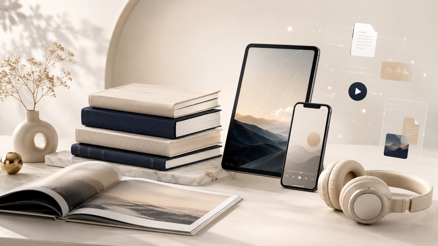 Books, Media and Digital Products